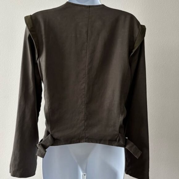 ASTR Jacket Size Small Moto Olive Green Rebellious Grunge Cyber Punk Streetwear - Picture 2 of 12